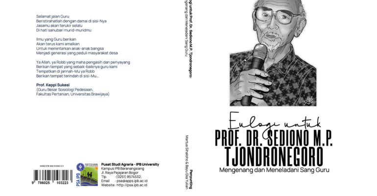 Cover Buku Eulogi untuk Prof. Dr. Sediono M.P. Tjondronegoro