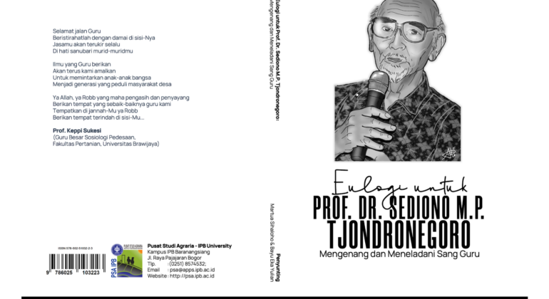 Cover Buku Eulogi untuk Prof. Dr. Sediono M.P. Tjondronegoro